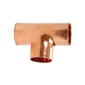 Raccordo a T in Rame F 12 mm per Tubi in Rame da Saldare - Product Image 1