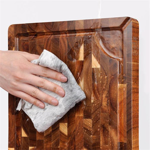 Tabla de Cortar Grande de Madera de Acacia con Certificación FDA LFGB SGS para Cocina Doméstica, Carnicería, Restaurante y Servicios de Catering - Product Image 5
