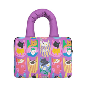 <span class=keywords><strong>Bolso</strong></span> de compras acolchado <span class=keywords><strong>para</strong></span> mujer con logotipo personalizado, <span class=keywords><strong>bolso</strong></span> <span class=keywords><strong>para</strong></span> portátil impreso, funda acolchada <span class=keywords><strong>para</strong></span> portátil con asa - Product Image 5