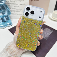 Étui de téléphone portable de luxe scintillant pour iPhone 18 17 Pro Max, coque antichoc en TPU PC, compatible avec les modèles 16 15 14, étui de protection