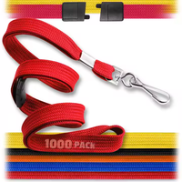 Lanière de sécurité en polyester vert personnalisable pour porte-badge, impression sérigraphique, sangle de cou pour carte d'identité – Vente directe usine