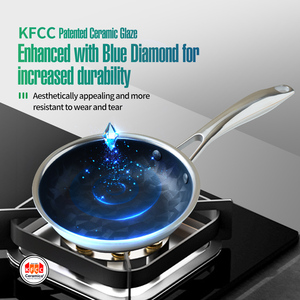 Wbkn 16Cm Không Dính Kfcc Gốm Công Nghệ 7 Lớp Sưởi Ấm Kim Loại Bền <span class=keywords><strong>Pan</strong></span> Với Hàn Quốc Thiết Kế Phong Cách Dễ Dàng Để Làm Sạch Chuyên Gia OEM - Product Image 3
