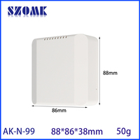 Boîtier intelligent sans fil pour capteur de température et d'humidité 88*86*38mm, boîtier de routeur Wifi, boîtier en plastique pour commutateur réseau
