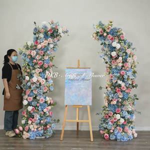 2025 dernière conception fleurs de mariage pour arc extra large coloré à la main en soie rose fleur arc pour les occasions de noël - Product Image 6