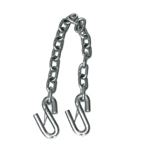 G70 High Tensile Trailer Safety Chain W/forged Hook Trailer Camper OEM Standard ZINC Link Chain Iron, Alloy Steel High Strength