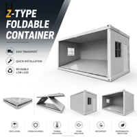 Maison préfabriquée modulaire pliable de 20 pieds et 40 pieds, maison miniature moderne pour l'hébergement en villa, Zhonghuan Living