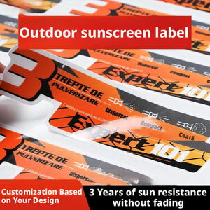 Autocollants en vinyle adhésifs en acrylique pour extérieur, résistants aux UV et aux hautes températures, étiquettes en PVC pour usage industriel extérieur - Product Image 2