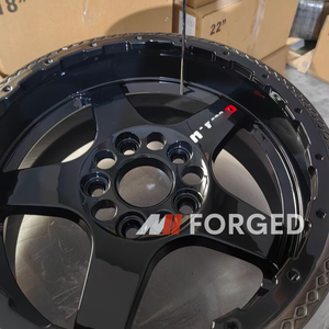 Piatto profondo 2 pezzi Beadlock OEM stile ruote forgiate Gloss Black per Nismo Nissan R32 R33 R34 R35 GTR ruote - Product Image 5