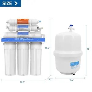 5 Stages RO Reverse Osmosis Water Filter Water Purifier OEM ODM by Sunhouse