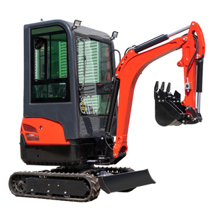 1.8 Ton Compact Excavator with Cabin Quick Coupler Dozer Blade Rubber Tracks - Product Image 1
