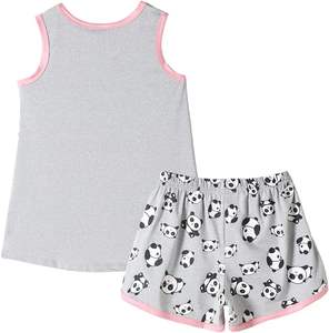 <span class=keywords><strong>Pigiama</strong></span> per bambini carino <span class=keywords><strong>Panda</strong></span> a pois ragazze <span class=keywords><strong>pigiama</strong></span> canotta <span class=keywords><strong>con</strong></span> Shorts morbido <span class=keywords><strong>pigiama</strong></span> per bambini - Product Image 2