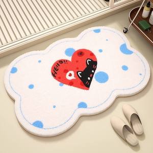 Tapis de bain en boue de diatomée motif chaton mignon, forme originale, antidérapant, séchage rapide, absorbant, pour la maison, la salle de bain et la cuisine - Product Image 3