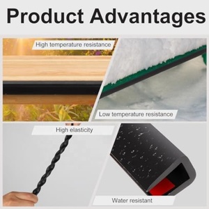 פס איטום גומי תעשייתי בצורת U מסוג EPDM לקצה רכב, נגד חיתוך, נגד התנגשות, לחיתוך זכוכית, יריעות ברזל, תעלות, פחיות - Product Image 4