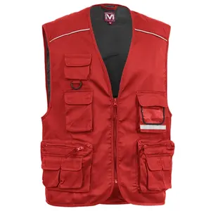 Gilet ad alta visibilità E0305RO, merchandising personalizzato - Product Image 1