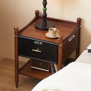 Mesita <span class=keywords><strong>de</strong></span> <span class=keywords><strong>noche</strong></span> <span class=keywords><strong>de</strong></span> madera maciza Retro francesa dormitorio Mini mesa lateral estrecha cabeza <span class=keywords><strong>de</strong></span> cama multifuncional móvil pequeña sala <span class=keywords><strong>de</strong></span> estar lateral - Product Image 5