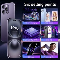 Gran Oferta, Teléfono Inteligente 16 Pro Max 5G Desbloqueado Global, Nuevo, Pantalla de 6.8 Pulgadas, 12GB+1TB, Doble SIM, Cámara de 108MP