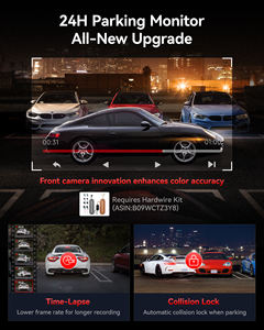 Redtiger Revendedor VC70 Dual Dash Cam 5.8GHz WiFi 6 Câmera Traço Tela Sensível Ao Toque com 24H Monitor de Estacionamento Caixa Preta Do Carro - Product Image 4