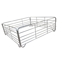 Panneau de clôture galvanisé pour bétail avec traverses renforcées de 6 pieds pour bovins, chevaux, moutons et fermes – Faible entretien