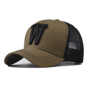 High Quality Trendy 6-Panel Suede Baseball Cap 100% Polyester Breathable Summer Outdoor Common Mesh Net Cap Curved Sporty 3D