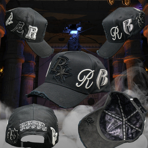 Gorras de béisbol personalizadas de gamuza de 5 paneles con cruz de Anubis, estilo Rebel, calidad G5, originales, El Mago 31 - Product Image 2