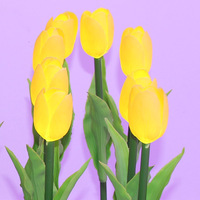 Vente flash : Lampe à fleurs LED en tissu, tulipe, rose, lampe de paysage, tulipe, rose, tournesol, lys, camélia, lumière pour la décoration de parc