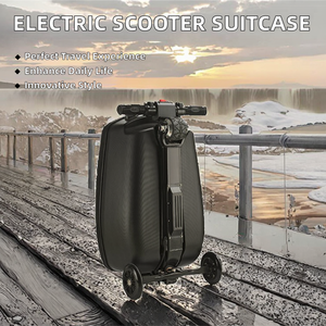 <span class=keywords><strong>Valise</strong></span> <span class=keywords><strong>trottinette</strong></span> pliable 27'' en ABS avec roulettes pivotantes et fonction électrique pour voyage d'affaires - Product Image 2