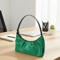 Sac fourre-tout décontracté pour femme en PU souple, léger, imperméable, avec fermeture éclair, bandoulière unique, design tendance, doublure en polyester