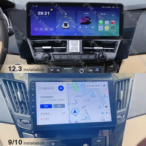 مشغل دي في دي للسيارة بشاشة 12.3 بوصة يعمل بنظام أندرويد لسيارة هيونداي سوناتا 2010، نظام وسائط متعددة للسيارة مع شاشة وراديو ونظام ملاحة - Product Image 4