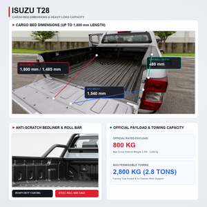 SUV a Basso Consumo di Carburante, Pickup 4x4 con Cassone Lungo 1800mm e Cinque Posti, Veicolo Commerciale e Familiare 1SUZU T28 - Product Image 4