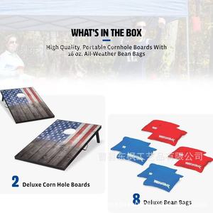 Juego de Cornhole de madera para jugar al aire libre con bolsas de arena para niños de 8 a 13 años - Product Image 3
