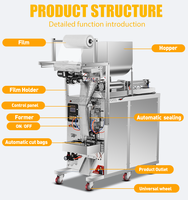 Machine d'emballage automatique horizontale pour sachets de sauce chili, pâte d'arachide, mayonnaise, mélasse et sauce tomate