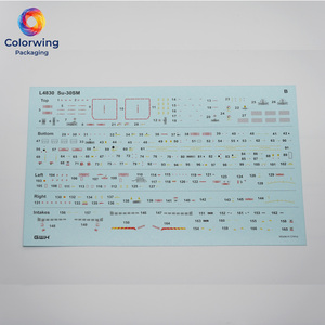 สติ๊กเกอร์ติดเครื่องบินรบ <span class=keywords><strong>Su</strong></span>-<span class=keywords><strong>30SM</strong></span> ขนาด <span class=keywords><strong>1</strong></span>/<span class=keywords><strong>48</strong></span> แบบลื่นน้ำ 5 สี 166 ชิ้น สติ๊กเกอร์ติดเครื่องบินทหารสำหรับโมเดลจำลอง - Product Image 1