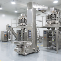 Machine d'emballage automatique multifonctionnelle VFFS pour sachets oreiller/gousset/quadrilatères, avec remplissage et pesage de haute précision, 10/14 têtes multi-têtes