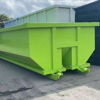 Benne à déchets sur roulettes personnalisée de 12 à 40 yards pour l'élimination des déchets agricoles, pour le nettoyage des déchets et les machines de traitement des déchets