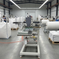 Machine à coudre automatique industrielle programmable pour poignées de sacs de grande taille, poignées de sacs étroites et sacs jumbo