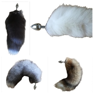 ปลั๊กทวารหนักหางจิ้งจอกสีเงินเสียบก้นถอดหางจิ้งจอกออกได้ - Product Image 3