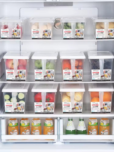 Caja de conservación de frutas y verduras de huevo de cocina, caja de almacenamiento de refrigerador, caja de plástico de conservación transparente Rectangular sellada - Product Image 4