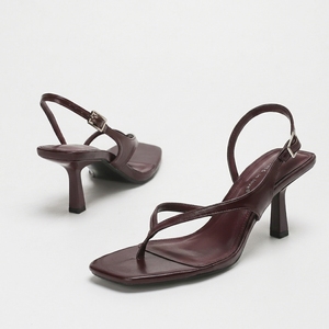 <span class=keywords><strong>Sandalias</strong></span> de tacón alto para mujer 1828-2 con punta abierta y tiras en el tobillo, tacón cuadrado suave con cierre de botón, estilo de caña alta para exteriores, ideales para el verano. - Product Image 3