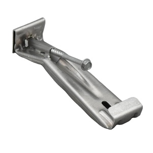 Support de <span class=keywords><strong>gouttière</strong></span> moderne de 5 pouces pré-encapsulé anti-corrosion en alliage d'aluminium durable <span class=keywords><strong>pour</strong></span> appartement, villa et entrepôt dissimulé - Product Image 1