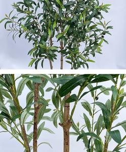 Olivo falso de 6 pies, plantas de olivo altas artificiales, árbol de seda de oliva en maceta para el hogar moderno, oficina, sala de estar, decoración del suelo - Product Image 6