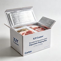Boîtes d'expédition isothermes réutilisables et biodégradables personnalisées XJY avec impression de logo pour le stockage des aliments congelés