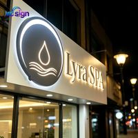 Enseigne en acrylique 3D LED personnalisée à éclairage frontal, couleur changeante, télécommande, compatibilité HomeKit, murale pour la décoration intérieure, les bars et les magasins