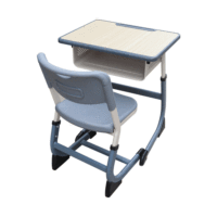 Ensemble de mobilier scolaire moderne Knock PP en plastique, banc d'école primaire, bureau d'étudiant, table de lecture traditionnelle pour bureau à domicile