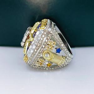 2023年ヒューストン・アストロズ優勝記念リング 合金製 ダブルカラーメッキ スポーツ ナショナルチャンピオンシップリング - Product Image 3