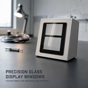 Panneau de fenêtre en verre sur mesure, verre trempé à haute teneur en alumine, logo sérigraphié, trempage chimique ou physique, précision +/-0,05 mm - Product Image 2