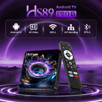 HS89 Pro 15 Nuevo Android 14 TV Box RK3539 Quad Core 2GB 16GB /4GB 32GB WiFi de Doble Banda 2.4G/5G 4K Certificado por Yotube Smart TV Box