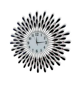 Durable Designer Wall <b>Clock</b> Metal Construction Modern Aesthetic with Silent <b>Mechanism</b> for Bedrooms Living Rooms & Meeting Rooms - Product Image 4