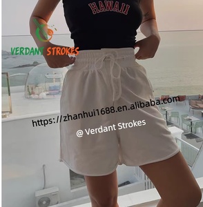 Verdant Strokes Personnalisation modulaire Ensembles <span class=keywords><strong>de</strong></span> sport courts pour femmes Pantalons courts pour l'hiver et l'automne avec tissu épais - Product Image 4