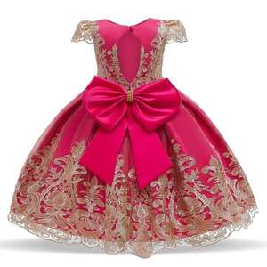 Baige 2022 Baby Girl abito da battesimo ragazze fiore abiti da festa elegante Tutu abito speciale occasione - Product Image 3