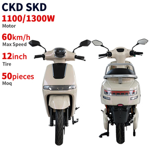 Motor Listrik CKD SKD 12 inci 200kg <span class=keywords><strong>Beban</strong></span> Berat 1100/1300W Kecepatan 60km/jam 2 Orang Moped Skuter Listrik - Product Image 2